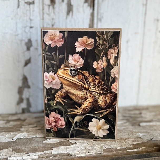 Floral Frog Block