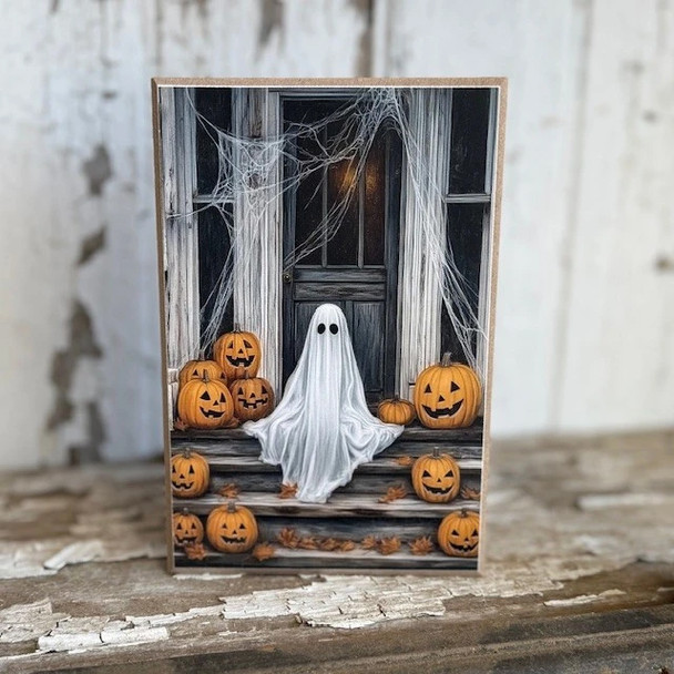 Ghost On Porch Block