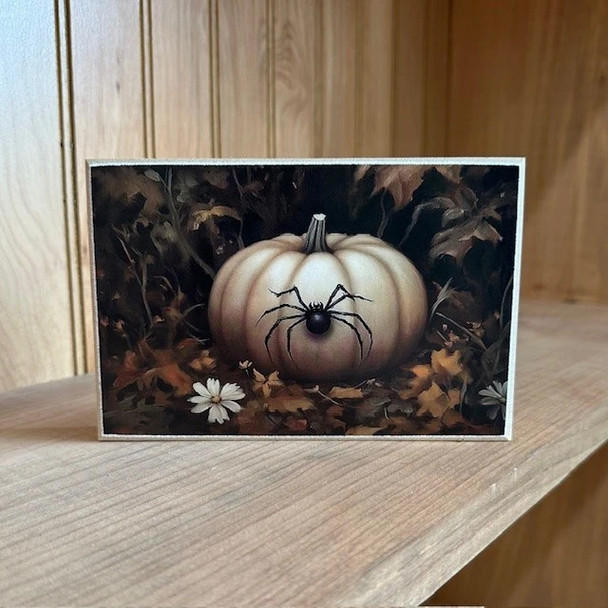 SPIDER PUMPKIN 4X6 BLOCK