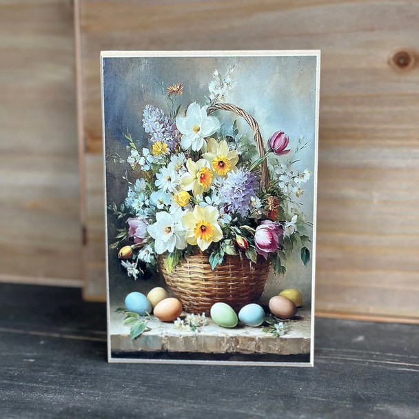 Springtime Bloom Basket Block