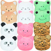 Bulk Stuffed Animal Faces - 7-Inch Assorted Plush (25, 50, 100 Packs) for Prizes & Giveaways