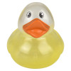 Rubber Duckies 3.75" Translucent Bulk 72 Pieces Six Assorted Colors Showing Yellow Ducky Party Favor Carnival Bath Toys Front