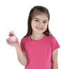 Rubber Duckies 3.75" Translucent Bulk 72 Pieces Six Assorted Colors Showing Girl Holding Pink Ducky Party Favor Carnival Bath Toys