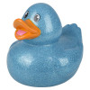 Rubber Duckies 6" Glitter Collectible Bulk 48 Pieces Six Assorted Colors Showing Blue Ducky Left Side Angle Carnival Prizes Party Décor