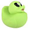 Rubber Duckies 5.5" Collectible Mix Bulk 60 Pieces 10 Assorted Styles Showing Green Alien Ducky Right Side Angle Carnival Prizes Party Décor