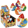 Rubber Duckies 3.5" Gnome Themed Bulk 72 Pieces Four Assorted Green Blue Purple Orange Colored with Display Box Carnival Games Party Favor Toys
