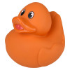 Rubber Duckies 5.5" Collectible Bulk 72 Pieces Six Assorted Colors Showing Orange Ducky Left Side Angle Carnival Prizes Party Favors