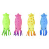 squish toy stretch squids 6.25 inch 4 colors