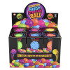 squish toy stretch honeycomb balls 3 inch 12 piece display 6 colors front