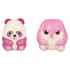 squish toy micro mix 2 inch white pink panda and bunny rabbit