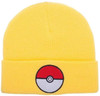 Bioworld Pokemon Pokeball Yellow Cuff Beanie Cap Main Picture