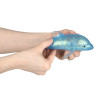 squeeze toy dolphin 6 inch blue in use