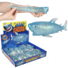 squeeze toy shark 6 inch 12 piece display blue stretched