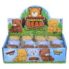 squish toy squeeze teddy bears 2.75 inch 12 piece display 3 colors front