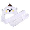Halloween Light-Up Ghost Plush Hoodie Scarf Hats Bulk Party Favors