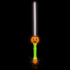 Jack o lantern magic ball swords 30 inch lit