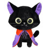 Vampire plush cat with cape 18 inch front