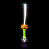 Halloween Light-Up Jack-O-Lantern Fiber Optic Wand Toys Wholesale Case of 36