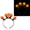 Halloween Light-Up Jack-O-Lantern Bulb Headbands 8" Each
