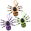 Halloween Wiggle Fidget Spider Clip-On Toy Mix 3" Each