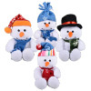 Bulk Christmas snowman plush toys 48pc 10in 4 styles holiday winter decor