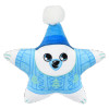 Bulk Christmas star plush toys 192pc 6in 6 styles santa snowman penguin elf bear front