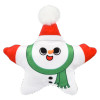 Bulk Christmas star plush toys 192pc 6in 6 styles santa snowman penguin elf snowman front