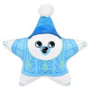Bulk Christmas star plush toys 72pc 9in 6 styles bear front