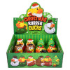 Bulk Christmas rubber duckies 72pc 3.5in holiday party favors prizes display front