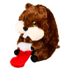 Bulk Christmas plush animals 18pc 13in cat sloth panda gifts decor prizes beaver left