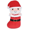Bulk Christmas stocking plush toys 60pc 10in santa yeti penguin holiday toys santa front