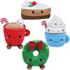 Bulk Christmas themed plush 48pc 8.5in food style holiday toys gifts decor