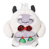 Bulk Christmas yeti plush toys 48pc 7in round festive holiday toys gray front