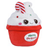 Bulk Christmas cupcake plush toys 33pc 9in holiday party favors gifts prizes white