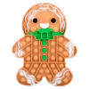 Christmas Gingerbread Man Jumbo Glitter Bubble Popper Toys Wholesale Case of 48