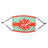 Christmas face mask child size 144-pack closeup view of face masks with holiday designs