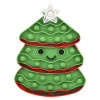 Christmas tree jumbo bubble popper 48-pack (9") group view of Christmas tree shaped poppers