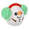 Christmas squeezy bead plush 72-pack (3 inch) right-angle view of squeezy bead plush with holiday designs