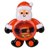 Santa water game 96-pack (4 Inch) Christmas, left-angle view of santa water game