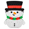 Christmas Snowman Mega Bubble Popper Toys Bulk 24 Pieces