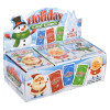 Christmas card games 144-pack (bulk) in-hand view of card games with holiday designs