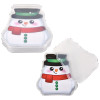 Snowman playing cards 144-pack (3 inch) Christmas overhead view of snowman playing cards