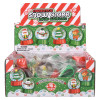 Christmas Liquid Snow Globe Wristlet Clip-On Bulk Carnival Prizes