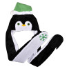 Christmas Plush Hoodie Scarf Hats Bulk 24 Pieces - View 7