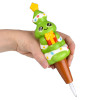 Christmas squish pen 144-pack (7 inch) assorted right-angle view of squish pens with holiday designs