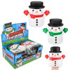 Snowman stretchy hand puppet 96-pack (6 inch) primary front view