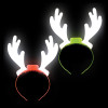 Light-up Reindeer antlers 60-pack (10 inch) left-angle view of reindeer antlers with lights