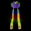 Mardi Gras Light-Up Axolotl Hoodie Scarf Plush Hats 35" Each