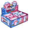 Flip plush axolotl water wiggler 5.5" 48 pcs bulk reversible toy gifts inner display case angle.