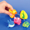 Rubber water squirting toy assortment 2-2.5" 600 pcs bulk toy gifts in use.